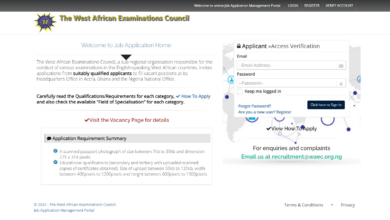 WAEC Recruitment Portal 2024